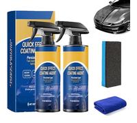 Vibbang 2Pcs Car Coating Spray, Quick Effect Coating Agent for Cars, Advanced Quick Ceramic Coat-ing Spray, Car Scratch Wax Polish Wash, Multi-Functional Renewal Agent for All Cars