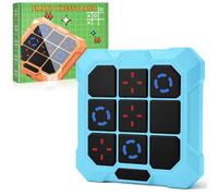 Vibbang 6-in-1 Electronic Tic Tac Toe Game, Electronic Noughts and Crosses Game, Rechargeable Handheld Puzzle Games Console, Portable Travel Games for Adults, Strategy Game for Family School