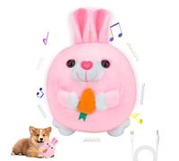 Vibbang Active Moving Pet Plush Toy, Interactive Moving Rabbit Dog Ball Toy, Shake Bounce Funny Bunny Dog Toy for Boredom, Washable Cartoon Dancing Easter Dog Ball for Small Medium Large Dogs Cats