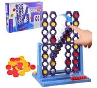 Vibbang Connect 4 Spin Board Game for Kids, 2 Player Board Game with Features Spinning, Battleships Strategy Board Game, Classic Fun Educational Family Connect 4 Game for 8+ Year Olds