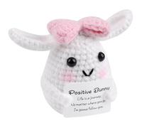 Vibbang Emotional Support Rabbit, Easter Gifts, Funny Easter Bunny Gifts,Weird Good Luck Cute Romantic Funny for Women, Bunny Good Luck, Bunny Decoration for Kid
