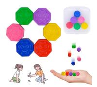Vibbang Gonggi Korean Game, 6Pcs Gonggi Stones Pebbles Set, Gong Gi Traditional Korean Games, Stone Catching Game, Classic Hand Eye Coordination Training Family Party Toy Games for Adult Kid