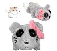 Vibbang Sad Hamster Plush, Hamster Toy with Built In Violin Sound, Soft Cuddly Plush Toy Animal, Cute Plushies Sad Hamsters Toy, Plushs Soft Toy for Girls and Boys, for All Kids, Friends, Family