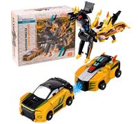 Vibbang Transforming Unicorn Car Toy, 2 PCS Unicorn Car Robot Toys for Kids | Car Combination Transfor-mer, Transformer Car Unicorn Robot, Anti-Collision Transformation Cars Robot Toy, Birthday Gift
