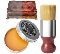 Vibbang Wise Owl Furniture Salve for Leather, Car Leather Cleaner and Conditioner with Bristle Brush, Leather Conditioner Restorer, Leather Cleaner Polish for Sofa, Leather Cleaner Set for Car Seat