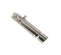 Vibe 25mm Barrel Bolt Straight 100mm x 25mm on Chrome, Surface Mounted Door Bolt, Sliding Door Lock, Lock Bolts for Securing Internal Doors for Bedrooms, Bathrooms, Storage Units and Cupboards