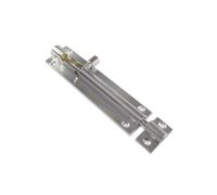 Vibe 25mm Barrel Bolt Straight 150mm x 25mm on Satin Chrome, Surface Mounted Door Bolt, Sliding Door Lock, Lock Bolts for Securing Internal Doors for Bedrooms, Bathrooms, Storage Units and Cupboards