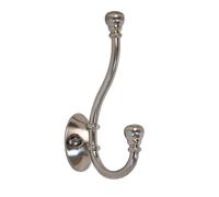 VIBE 3 x Hat & Coat Hook Vintage Acorn Style in Satin Nickel
