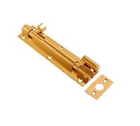 Vibe 38mm Barrel Bolt Necked 150mm x 38mm on Brass, Surface Mounted Door Bolt, Sliding Door Lock, Lock Bolts for Securing Internal Doors for Bedrooms, Bathrooms, Storage Units and Cupboards