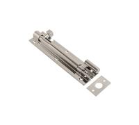 Vibe 38mm Barrel Bolt Necked 200mm x 38mm on Chrome, Surface Mounted Door Bolt, Sliding Door Lock, Lock Bolts for Securing Internal Doors for Bedrooms, Bathrooms, Storage Units and Cupboards
