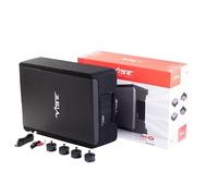 VIBE BA10ASQ-V4 Active Bass Enclosure, BLACKAIR10D2S Subwoofer loaded into shallow MDF box, powered by POWERBOX slide in amplifer, Black, 900W, 30Hz-250Hz, Mono