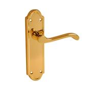 VIBE Beaumont Lever Latch on Brass Door Handle Beaumont Lever Latch on Brass for Internal Doors
