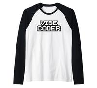Vibe Coder AI Video Game Coding Programming Raglan Baseball Tee