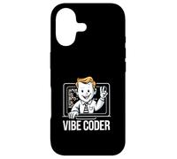 Vibe Coder Retro 1950s Programmer Laptop Coding Aesthetic Case for iPhone 17