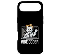 Vibe Coder Retro 1950s Programmer Laptop Coding Aesthetic Case for iPhone Air