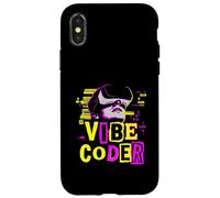 Vibe Coder VR Headset Binary Code Tech Case for iPhone X/XS