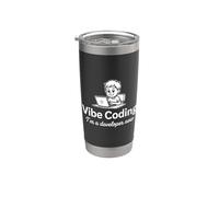 Vibe Coding I Am A Developer Now Programmer Software Design Stainless Steel Insulated Tumbler