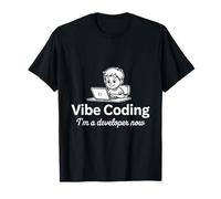 Vibe Coding I Am A Developer Now Programmer Software Design T-Shirt