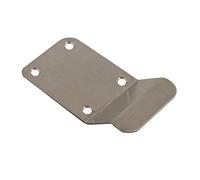 Vibe Cylinder Pull Blank 90x45mm in Polished Stainless Steel, Front Door Pull for Use on Doors for Security, Cylinder Lock with Curved Finger Grip, Latch Pull, Front Door Handle for Cylinder Locks
