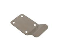 Vibe Cylinder Pull Blank 90x45mm on Satin Stainless Steel, Front Door Pull for Use on Doors for Security, Cylinder Lock with Curved Finger Grip, Latch Pull, Front Door Handle for Cylinder Locks