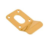 Vibe Cylinder Pull Oval 90x45mm on Polished Brass, Front Door Pull for Use on Doors for Security, Cylinder Lock with Curved Finger Grip, Latch Pull, Front Door Handle for Cylinder Locks