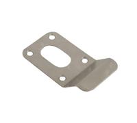 Vibe Cylinder Pull Oval 90x45mm on Polished Stainless Steel, Front Door Pull for Use on Doors for Security, Cylinder Lock with Curved Finger Grip, Latch Pull, Front Door Handle for Cylinder Locks