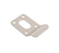 Vibe Cylinder Pull Oval 90x45mm on Satin Anodised Aluminium, Front Door Pull for Use on Doors for Security, Cylinder Lock with Curved Finger Grip, Latch Pull, Front Door Handle for Cylinder Locks