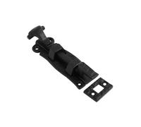 Vibe Door Bolt Necked 100mm on Black Antique, Surface Mounted Door Bolt, Sliding Door Lock, Lock Bolts for Securing Internal Doors for Bedrooms, Bathrooms, Storage Units and Cupboards