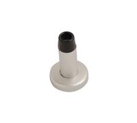 Vibe Door Stop Concealed Fix 63mm Satin Anodised Aluminium, Door Stopper, Rubber Ring to Protect Door, Walls, and Skirting for Internal Use