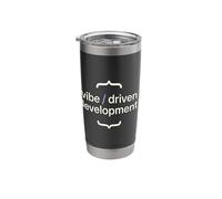 Vibe Driven Development Coding Programming Software Engineer Stainless Steel Insulated Tumbler