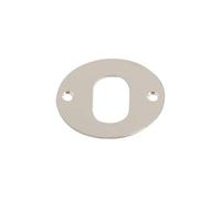 Vibe Escutcheon Oval 55mm on Satin Anodised Aluminium for Internal Doors for Security and Protection from Key Damage
