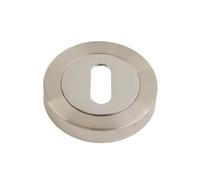 VIBE Keyhole Escutcheon on Chrome Plated/Satin Chrome Plated Keyhole Cover on Chrome Plated/Satin Chrome Plated for Internal Doors for Security and Protection from Key Damage