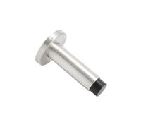 Vibe Projection Door Stop 90mm on Satin Stainless Steel, Door Stopper, Rubber Ring to Protect Door, Walls, and Skirting for Internal Use