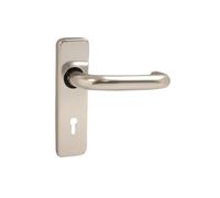 VIBE Round Bar Lever Lock on Satin Anodised Aluminium Door Handle Round Bar Lever Lock on Satin Anodised Aluminium for Internal Doors