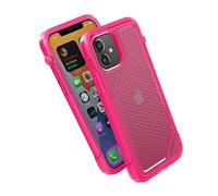 Vibe Series Case Designed for iPhone 12/12 Pro, Patented Rotating Mute Switch, 10ft Drop Proof, Compatible with MagSafe, Crux Accessories Attachment System - Neon Pink