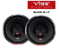 Vibe SLICK6-V7 17cm 6.5" 2 Way Coaxial Car & Van Door Audio Speakers - 1 Pair