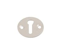 Vibe Small Escutcheon Open 32mm on Satin Anodised Aluminium for Internal Doors for Security and Protection from Key Damage