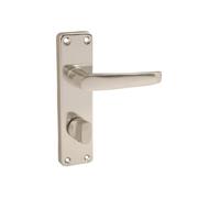 VIBE Stafford Bathroom Privacy Set on Polished Anodised Aluminium Door Handle Stafford Bathroom Privacy Set on Polished Anodised Aluminium for Internal Doors