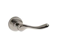 Vibe Versailles Lever on Rose Door Handle in Polished Chrome for Internal Doors
