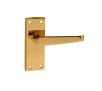 VIBE Victorian Premium Straight Lever Latch 40mm x 107mm on Brass Door Handle Victorian Premium Straight Lever Latch 40mm x 107mm on Brass for Internal Doors