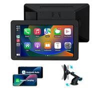 Vibefit Apple Carplay, 7" Car Play Screen for iPhone & Android with GPS Navigation, Bluetooth 5.2, Hands-Free Voice Control, Mirror Link, AUX, FM, Easy Installation