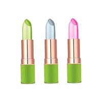 Vibely Aloe Vera Lipstick Long Lasting Moisturizer Lip Balm Temperature Color Change Lip Gloss Set 3PCS, lip moisturizer