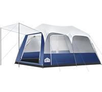 Vibemo 8/10 Person Instant Camping Tent, Pop-Up Family Tent for Instant Easy Setup, Spacious Interior, includes Rainfly, Room Divider, Carry Bag, Backpacking Tents for Camping, Hiking, Sleepovers