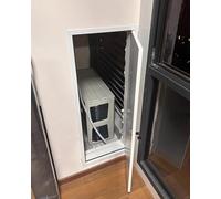 Vibeo Lockable Access Door for Drywall/Attic, Soundproofing Service Access Panel Aluminum, Large Attic Inspection Door Plate for Air Condition(White,16x22in(40.6x55.9cm))