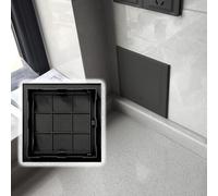 Vibeo Plumbing Electrical Wall Access Panel, ABS Plastic Access Door for Drywall, Attic Ceiling Inspection Hatch, Flush Wall Hole Cover Plate(Black,16x20in(40.6x50.8cm))
