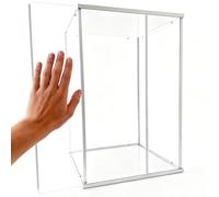Vibeo Tall Acrylic Box with Sliding Door, 8 12 16 20 24 in High Clear Acrylic Display Case, Large Dustproof Display Box for Collectibles, Figure, Trophy(60x20x30cm/24x8x12in)