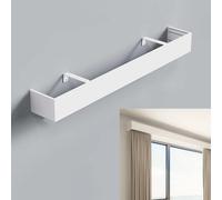 Vibeo Wall Mount Curtain Pelmet Box without Tracks, 3ft 4ft 5ft 6ft 8ft 10ft 16ft Window Cornice Valance Box, Metal Cornice Boards for Windows(5ft/60in/152cm)