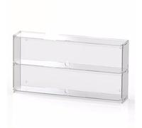 Vibeo Wall Mounted Acrylic Display Box with Door, 2 3 4 5 Layers Clear Display Case, Minifigure Storage Box for Collectibles, Organizing Toys(W 50cm (19 5/8"),2 layers)