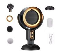 Vibeon - Vibeon Purifier, Vibe On Purifier, Vibe On Fan Purifier, Adjustable Angle Kitchen Mini Filter Smoke Exhaustfan, Rechargeable & Removable (Black gold)