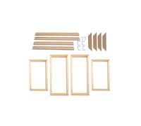 Vibering DIY Wood Frame Canvas Poster Photo Frame, Large Size 50x140 cm, Height 140 cm, Width 50 cm, Living Room Wall Home Decor Picture Frame